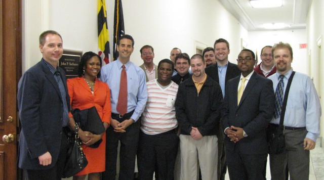 MCYD Tour Congress Young Dems with Congressman Sarbanes